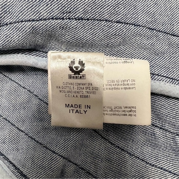 BELSTAFF Denim Moto Women’s Fitted Edgy Jean Jacket Y2K Denim XS-S - Picture 13 of 15